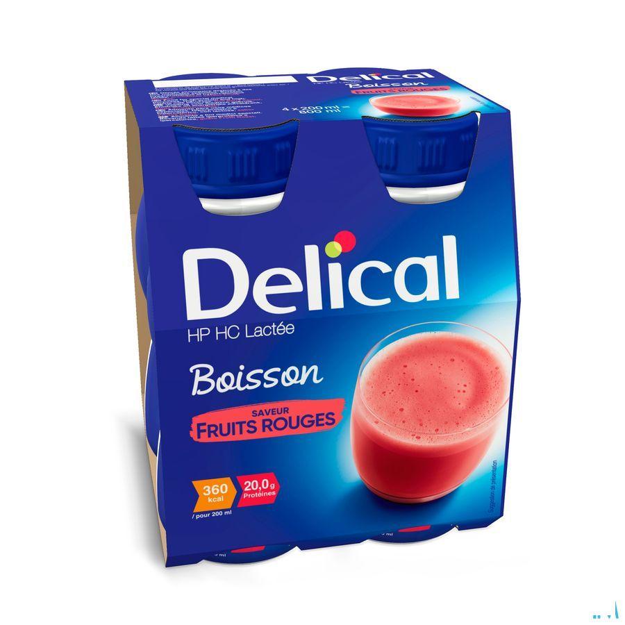 Delical Hphc 360 Rode Vruchten 4X200 ml  -  Bs Nutrition