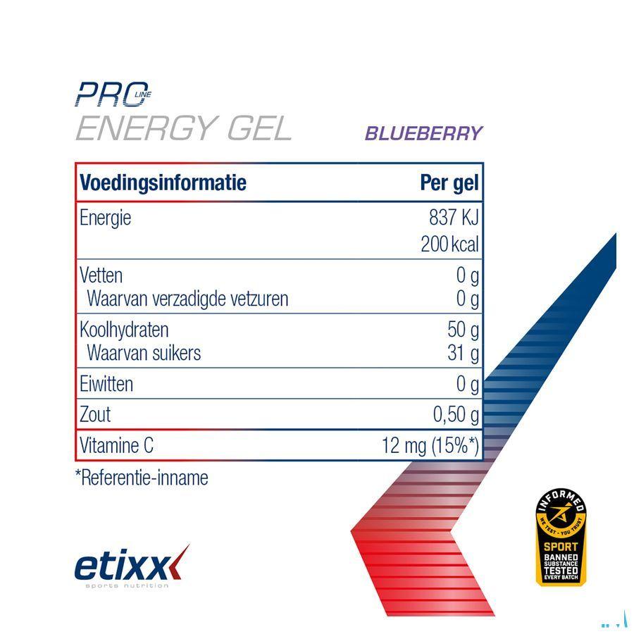 Etixx Double Carb Energy Gel Prol.Blueberry12X60ml  -  Ceres Pharma