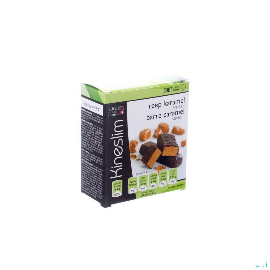 Kineslim Reep Chocolade-karamel 4x36g  -  Ocebio