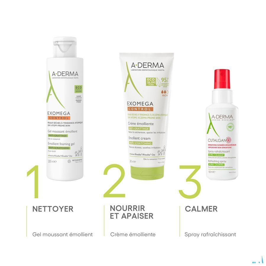 Aderma Exomega Control Emol. Schuimende Gel 200 ml  -  Aderma Benelux