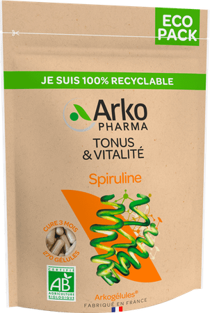 Arkogelules Spiruline Bio Eco Pack Caps 270