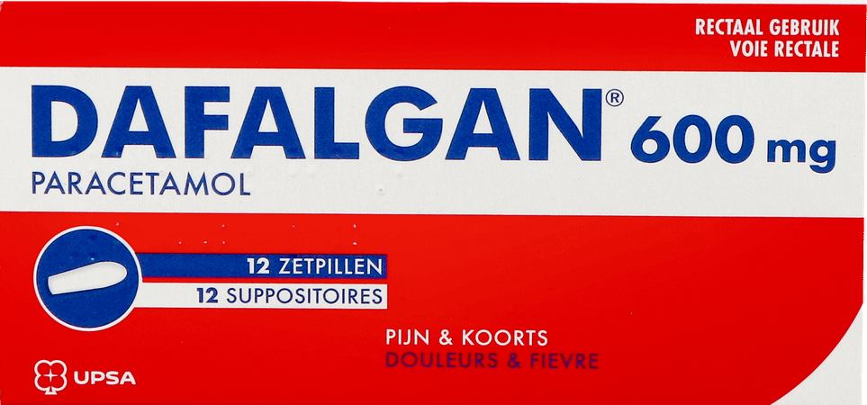 Dafalgan 600 mg Suppos 12
