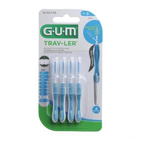 Gum Proxabrush Travel Fine Tap 4 1614