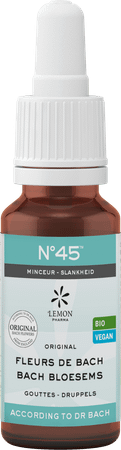 Bachbloesem Bio Nr 45 Druppels Vermageren 20 ml  -  Eureka Pharma