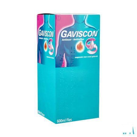 Gaviscon Antizuur-antireflux Suspensie Oraal Gebr.600 ml