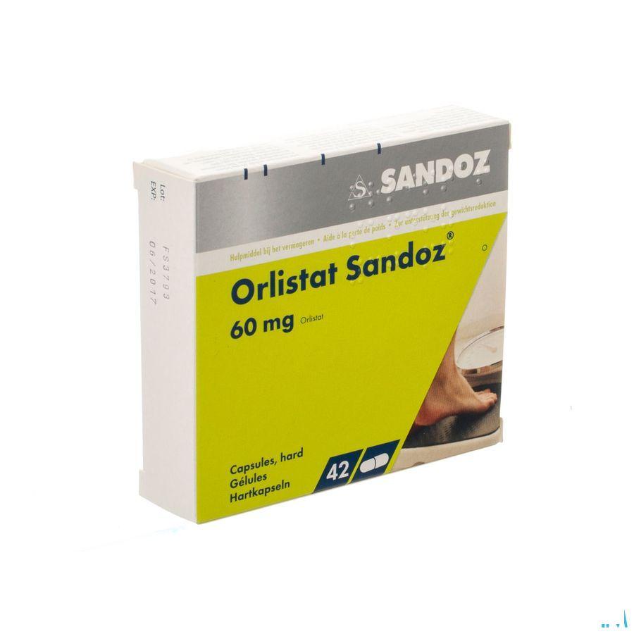 Orlistat Sandoz Capsule Dure 42 X 60 mg 