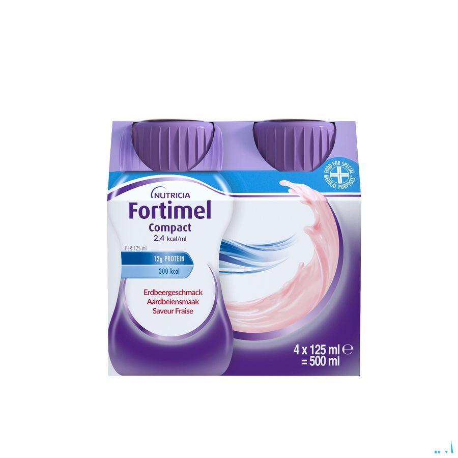 Fortimel Compact 2.4Kcal Aardbei 4 x 125 ml