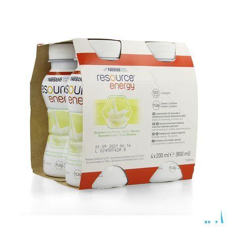 Resource Energy Drink Banaan 4x200 ml  -  Nestle