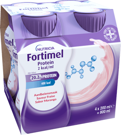 Fortimel Protein 2Kcal Aardbei 4X200 ml
