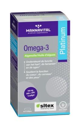 Mannavital Omega 3 Algenolie V-Caps 60  -   Mannavital