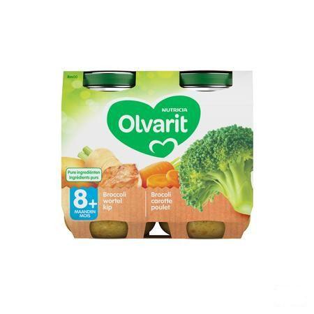 Olvarit Broccoli Wortel Kip 2x200 gr 8m00  -  Nutricia