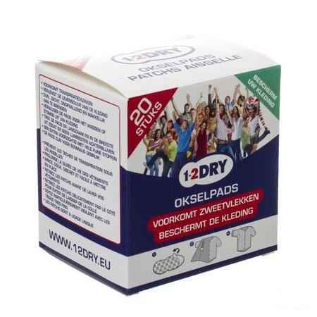 1-2dry Okselpads Medium 20