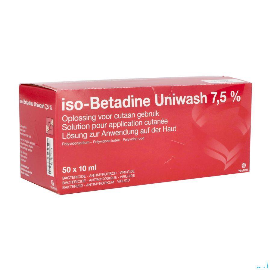 Iso Betadine Uniwash 7,5% 50 x 10 ml