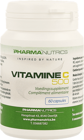 Vit C 500 V-Caps 60 Pharmanutrics  -  Pharmanutrics
