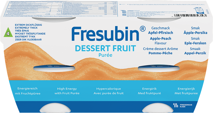 Fresubin Dessert Pomme-peche 4x125 gr 7290701  -  Fresenius