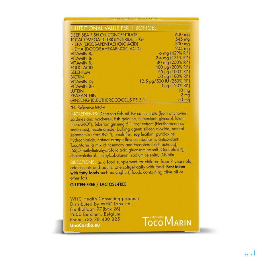 Unocardio Active Mind + Vision Complex Softgels 30
