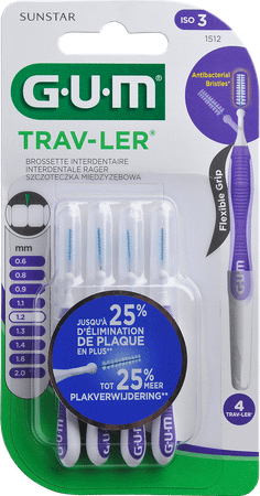 Gum Proxabrush Travel Cyl. Xfine 4 1512
