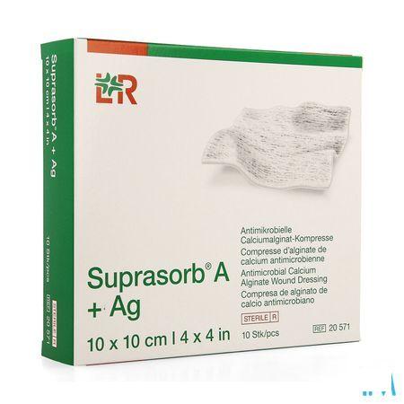 Suprasorb A+Ag Cp Alg. Calc 10X10Cm 10 20571  -  Lohmann & Rauscher