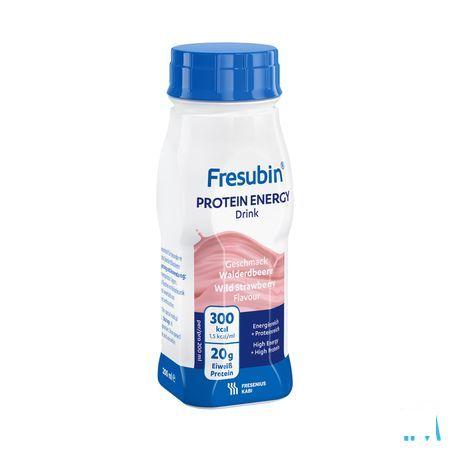 Fresubin Protein Energy Drink 200 ml Fraise Des Bois/bosaardbei  -  Fresenius