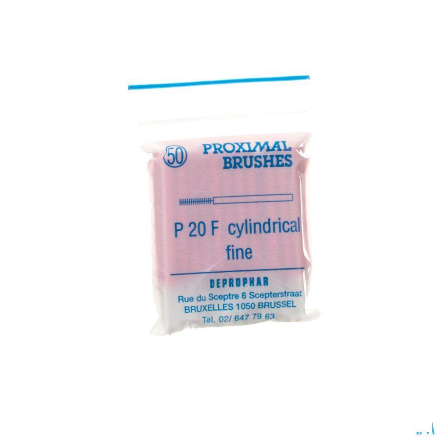 Proximal Borsteltje Cylindrisch Fine Red 50  -  Deprophar