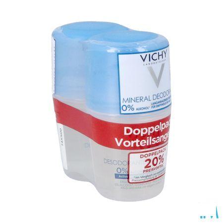 Vichy Deo Mineraal Roller 48u Duo 2x40 ml  -  Vichy