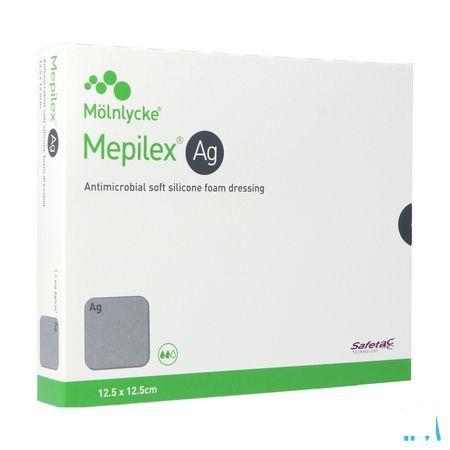 Mepilex Ag Verband Steriel 12,5x12,5cm 5 287121  -  Molnlycke Healthcare