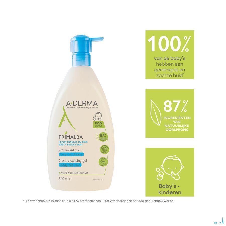 Aderma Primalba Gel Lavant 2en1 500 ml  -  Aderma