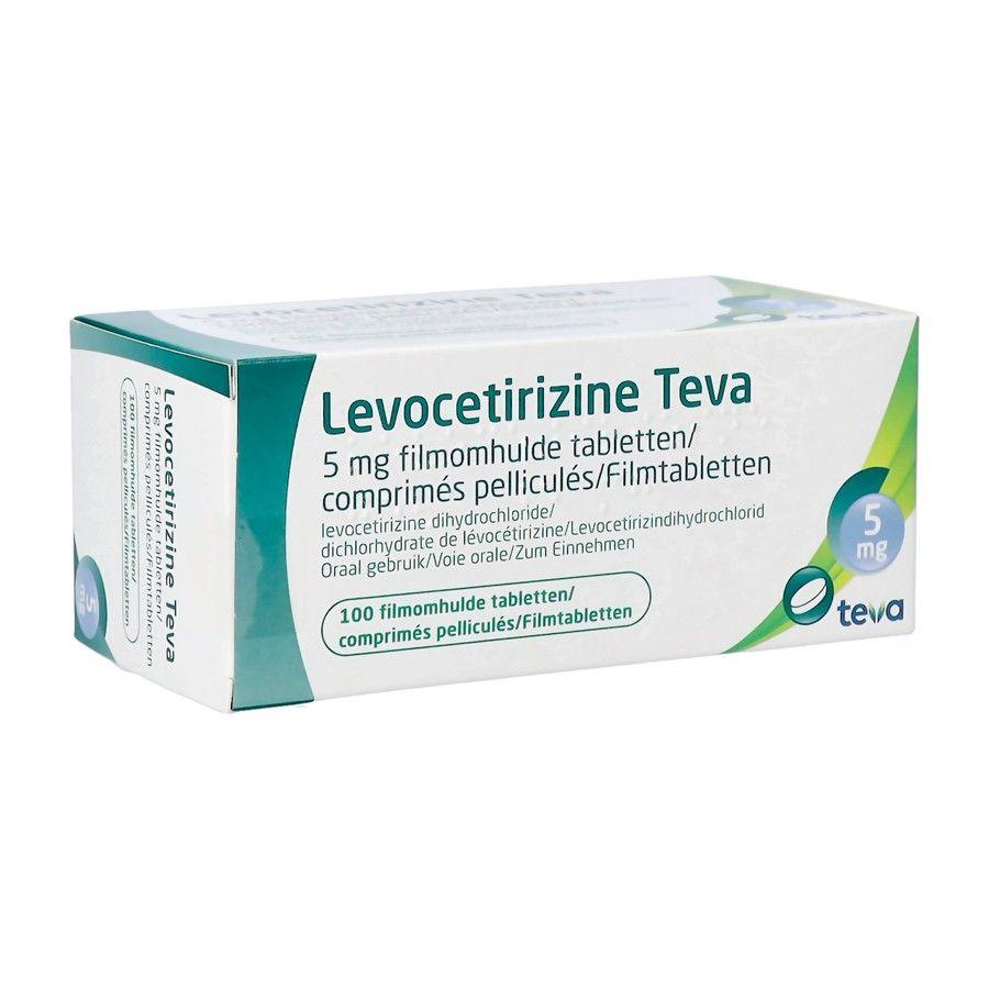 Levocetirizine Teva 5 mg Comprimes Pellicules 100 X 5 mg 