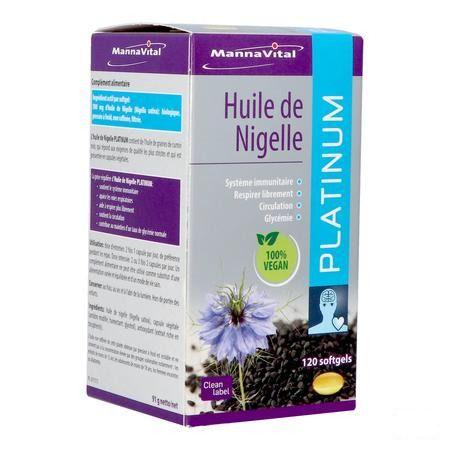 Mannavital Omega 3 Zwarte Komijnolie V-Caps 120