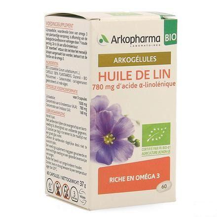 Arkogelules Huile De Lin Bio 60 Gell  -  Arkopharma
