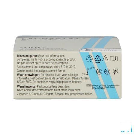 Lacrystat Collyre Flacon 2x10 ml