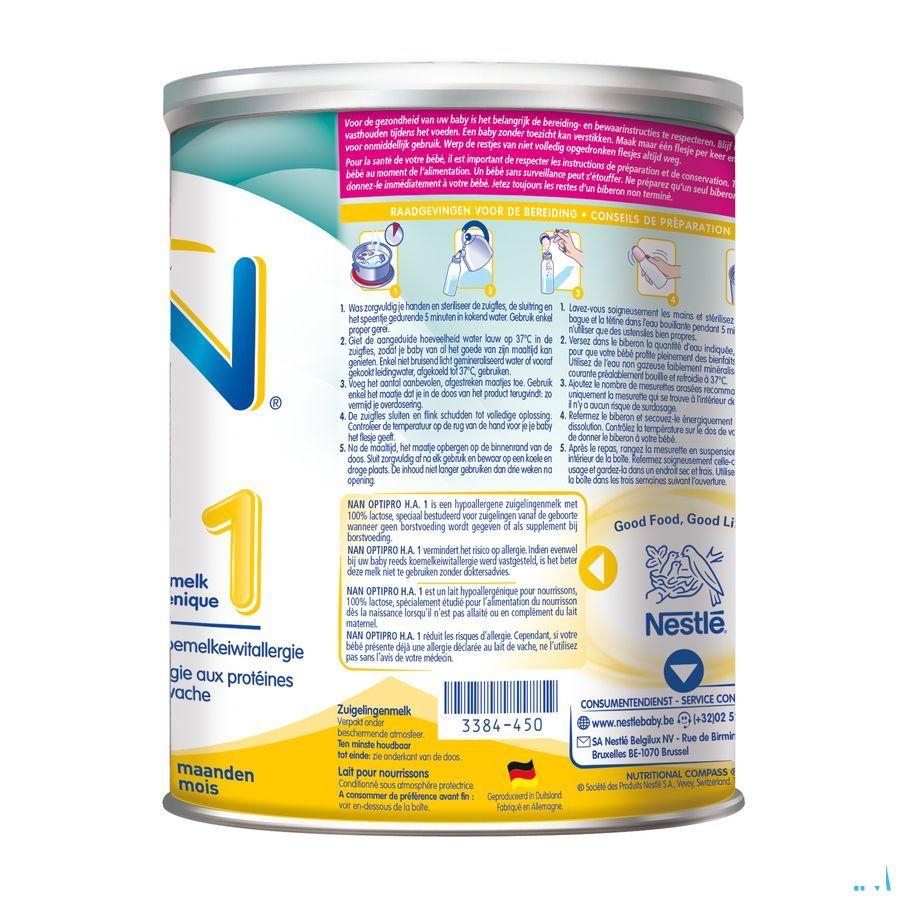 Nan Ha 1 Lait Poudre 800 gr  -  Nestle