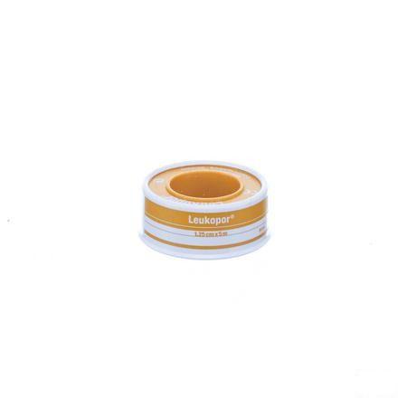 Leukopor Deksel Kleefpleist. 1,25cmx5,0m 1 0247100