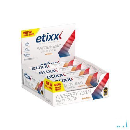 Etixx Energy Bar Fruit Tropical 12X38G