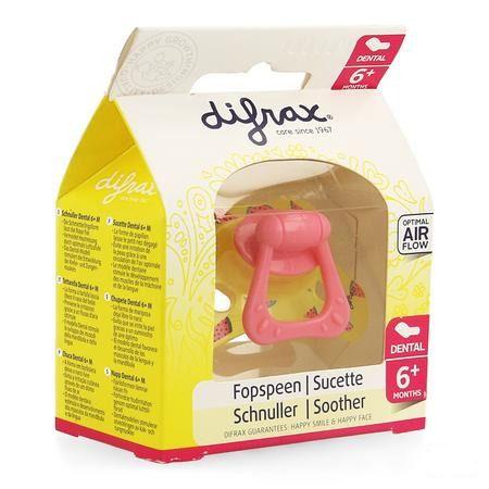 Difrax Fopspeen Sil Dental + ring + 6m 800  -  Difrax