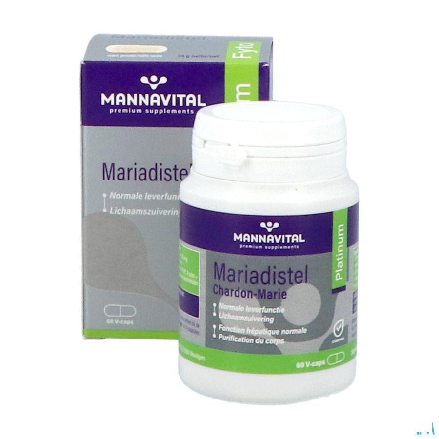 Mannavital Mariadistel Platinum V-Capsule 60