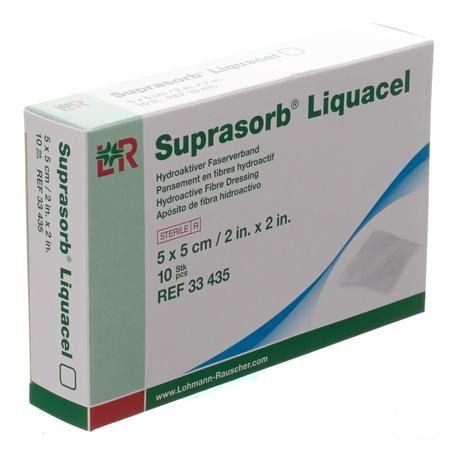 Suprasorb Liquacel Vezelverb Hydroact. 5X 5Cm 10  -  Lohmann & Rauscher