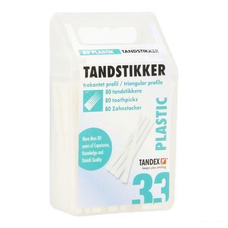 Tandex Toothpicks Plastic 80  -  Deprophar