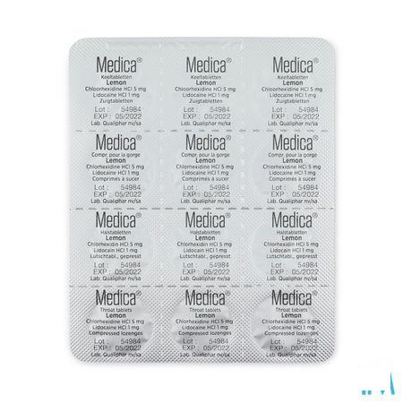 Medica Keeltabletten Lemon Zuigtabl 36