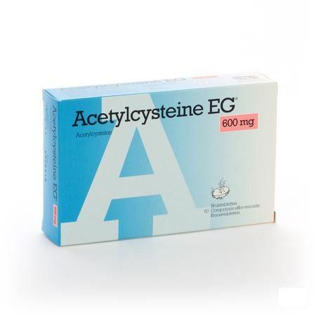 Acetylcysteine EG 600 mg Comprimes Eff. 60x600 mg  -  EG