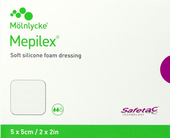 Mepilex 5x5cm 5  -  Molnlycke Healthcare
