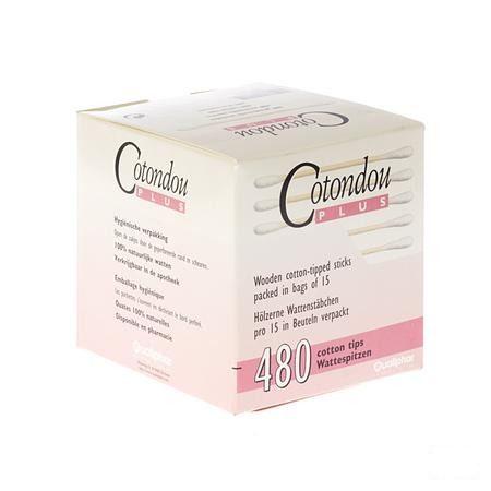 Cotondou Plus Wattestaafje Hout 240