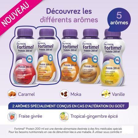 Fortimel Protein 200 ml Aardbei Verfrissend 4X200 ml  -  Nutricia