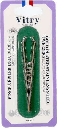 Vitry Prestige Pince Epiler "crabe" Dore 4021  -  Vitry