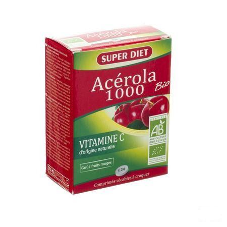 Super Diet Acerola Bio 1000 Tabletten 24  -  Superdiet Laboratoires