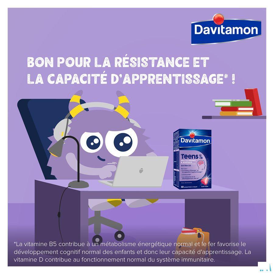 Davitamon Teens Aardbei Comp 60  -  Perrigo