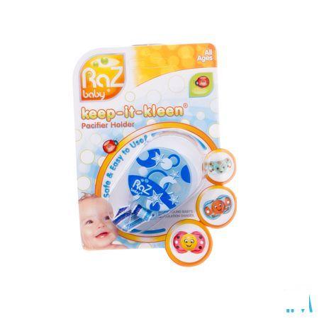 Raz Baby Keep It Clean Fopspeenhouder Blauw  -  Solidpharma