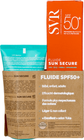 Svr Sleeve Sun Secure Fluide Ip50+ & A/Sun 50 ml Grat