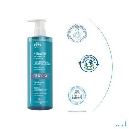 Ducray Keracnyl Schuimende Gel 400 ml  -  Ducray Benelux