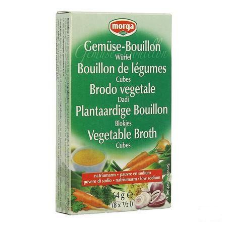 Morga Bouillon Cubes sans sel Bio 8x8g  -  Revogan